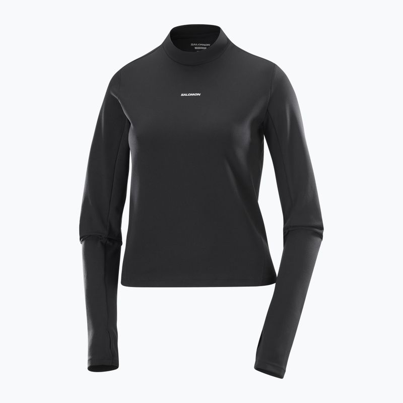 Longsleeve do biegania damski Salomon Bliss deep black 5