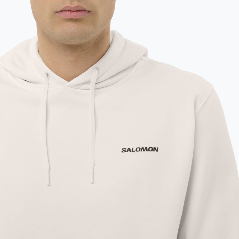 Bluza męska Salomon Chest Logo Hoodie whisper white 3