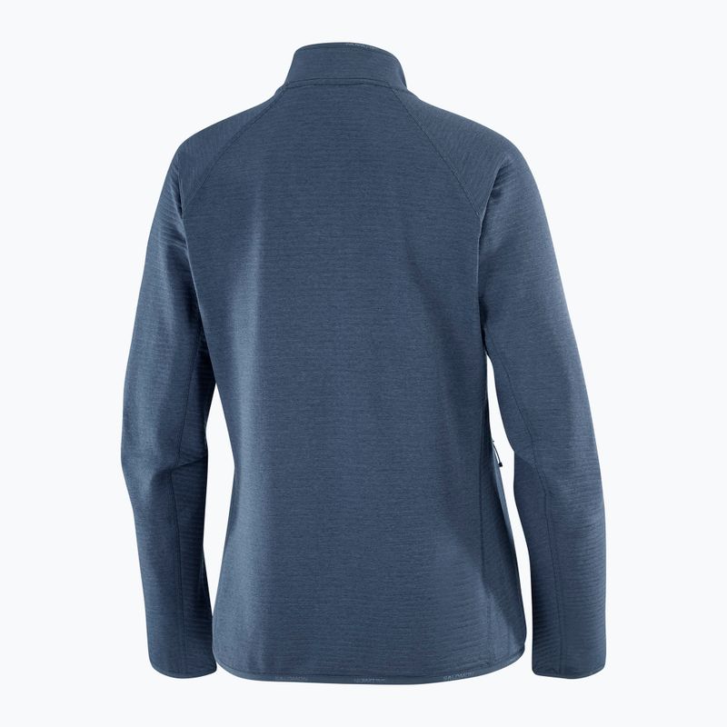 Bluza polarowa damska Salomon Lightwarm Full Zip blue nights 6