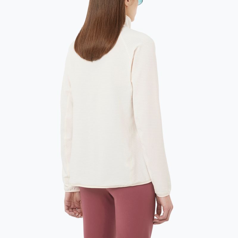 Bluza trekkingowa damska Salomon Essential Lightwarm Half Zip whisper white 2