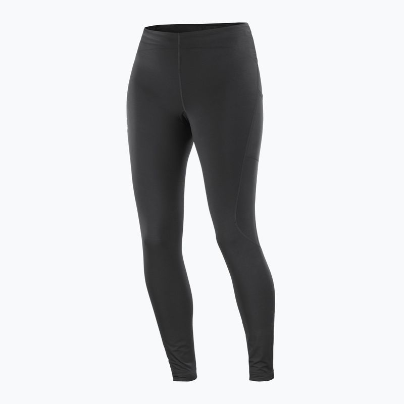 Legginsy do biegania damskie Salomon Shakeout Core Warm deep black 5