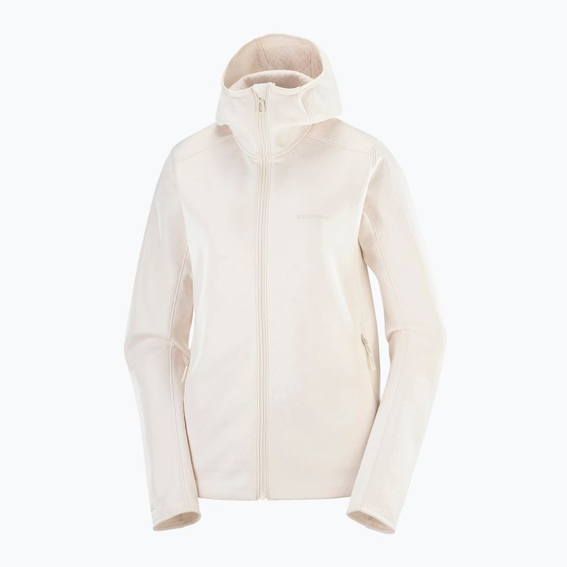 Bluza damska Salomon Outline Warm Fleece Hoodie whisper white 4