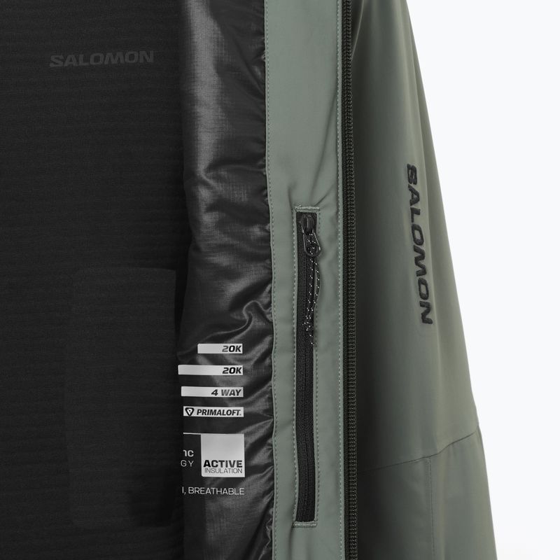 Kurtka narciarska męska Salomon Spectral green gables/sedona 8