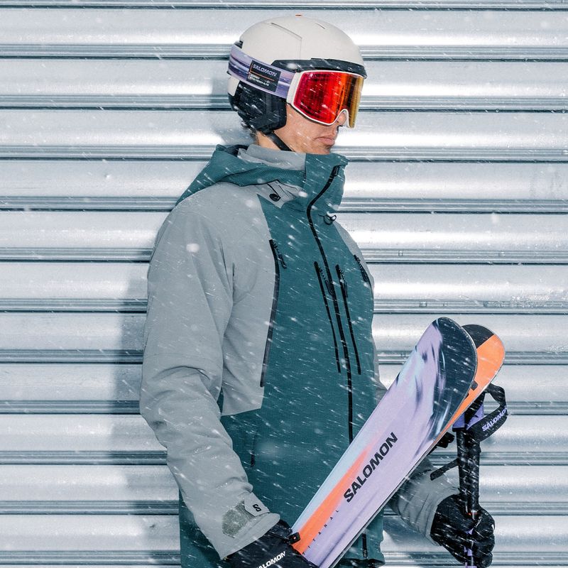 Kurtka narciarska męska Salomon Spectral green gables/sedona 12