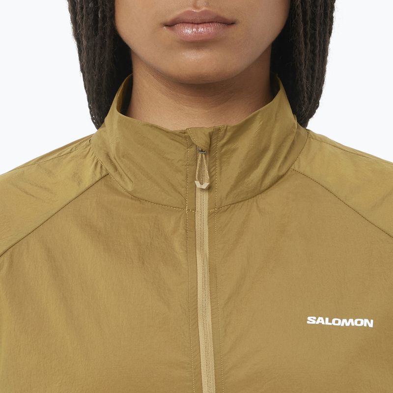 Kurtka do biegania damska Salomon Shakeout Fly brilliant olive 3