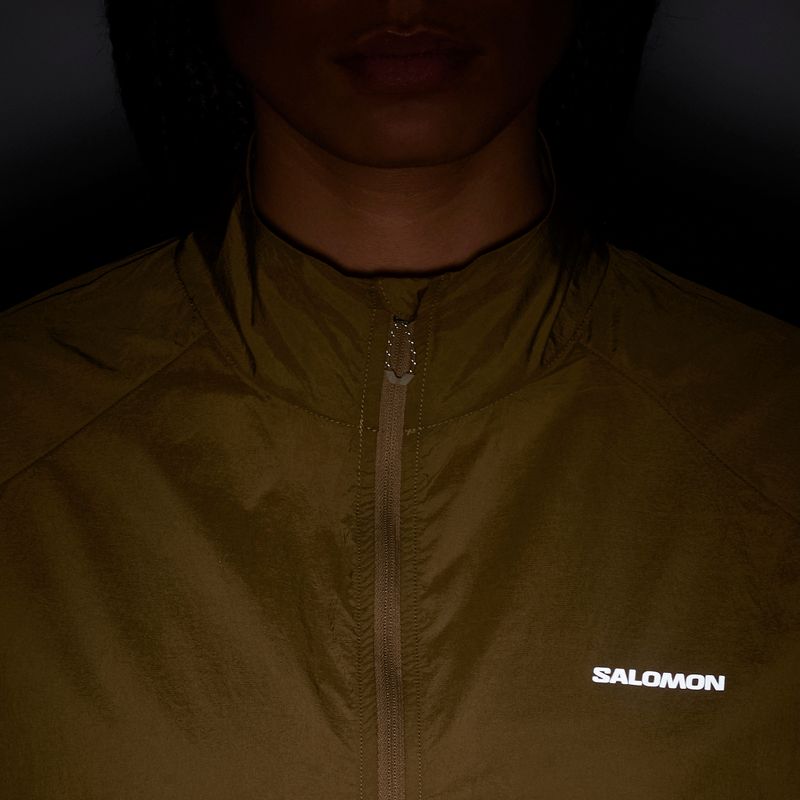 Kurtka do biegania damska Salomon Shakeout Fly brilliant olive 6