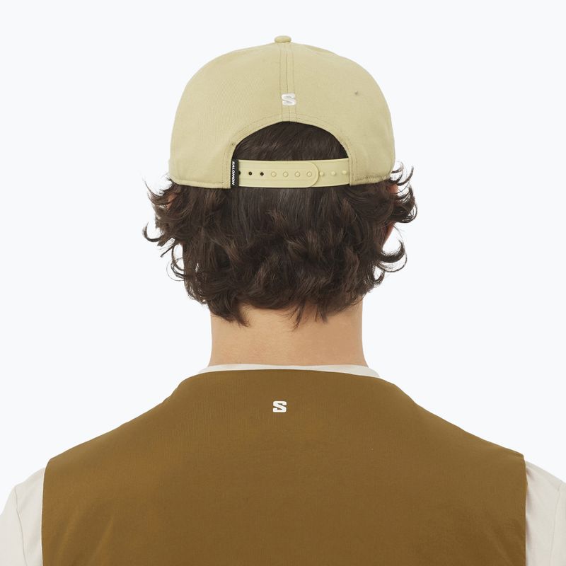 Czapka z daszkiem Salomon Logo Flat gray green 5