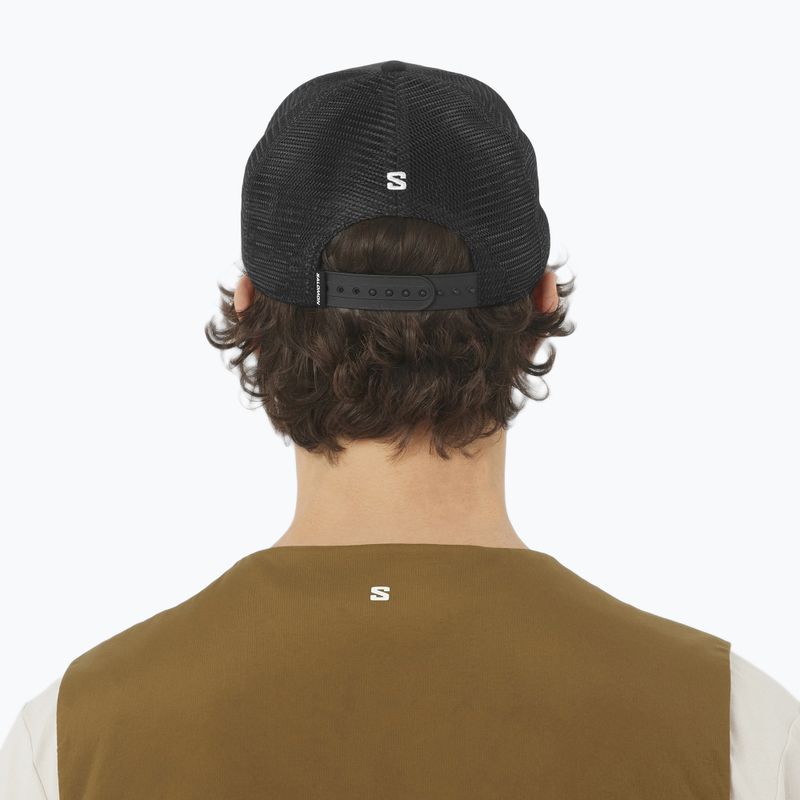 Czapka z daszkiem Salomon Logo Trucker deep black 3