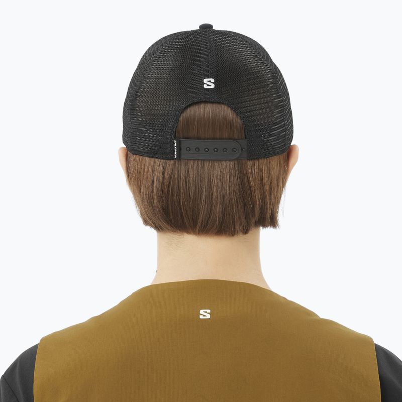 Czapka z daszkiem Salomon Logo Trucker deep black 5