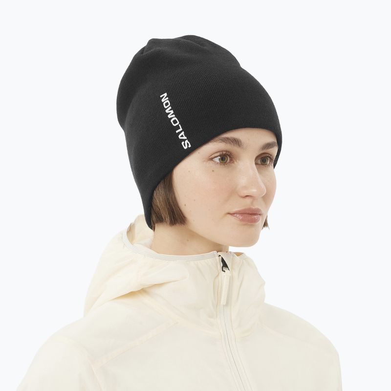 Czapka zimowa Salomon Graphic deep black 3