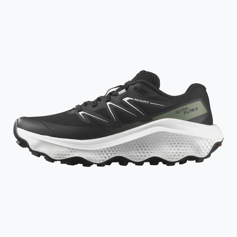 Buty do biegania damskie Salomon Ultra Flow 2 black/white/agave green 10