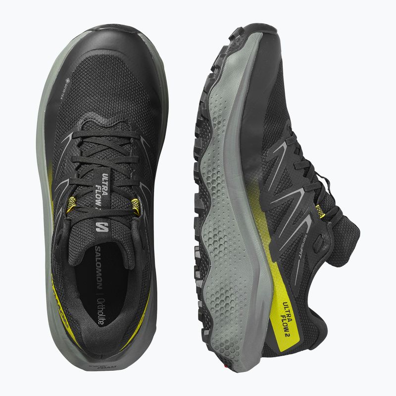Buty do biegania męskie Salomon Ultra Flow 2 GTX black/sedona sage/incaberry 12