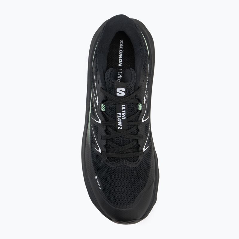 Buty do biegania męskie Salomon Ultra Flow 2 GTX black/black/patina green 5