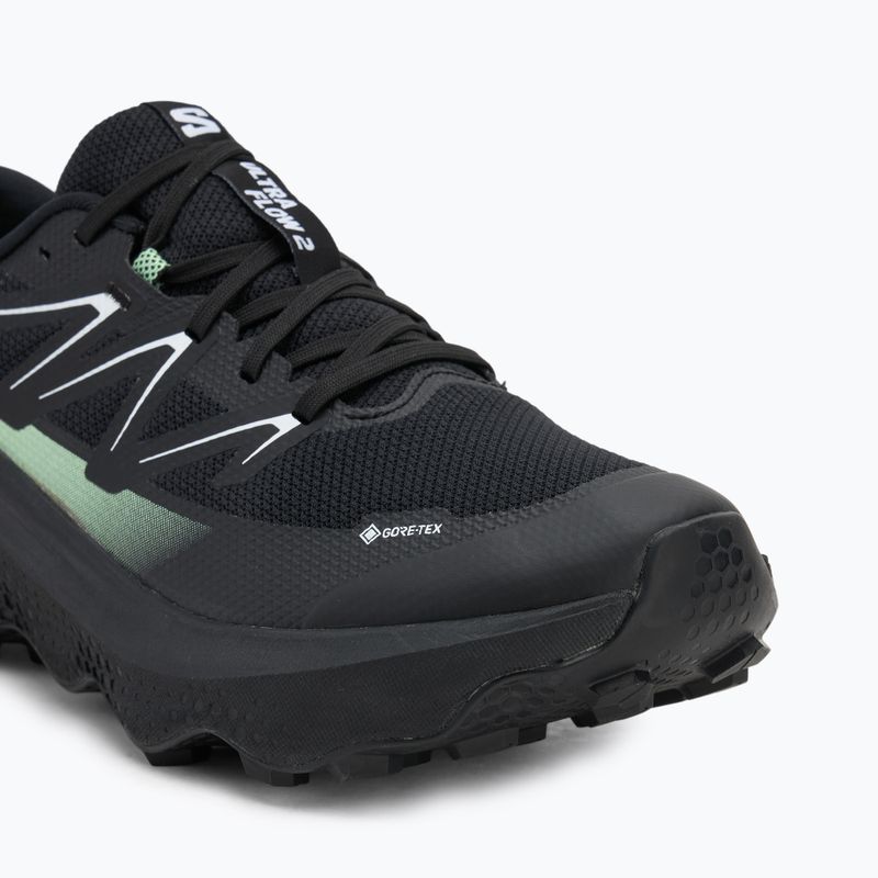 Buty do biegania męskie Salomon Ultra Flow 2 GTX black/black/patina green 7