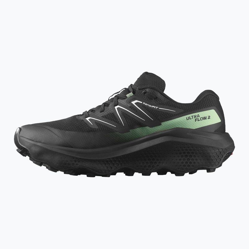 Buty do biegania męskie Salomon Ultra Flow 2 GTX black/black/patina green 9