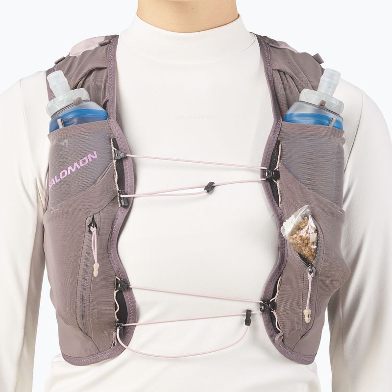 Kamizelka do biegania damska Salomon Advance Skin 12 Gradient Set iron/shadow gray 6