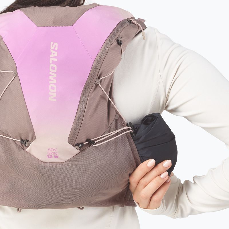 Kamizelka do biegania damska Salomon Advance Skin 12 Gradient Set iron/shadow gray 11