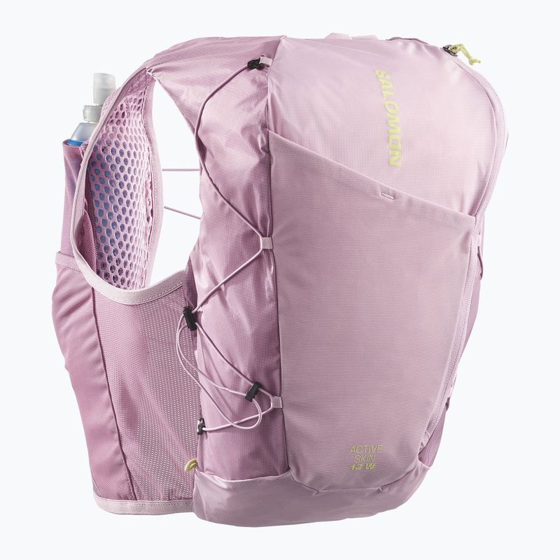 Kamizelka do biegania damska Salomon Active Skin 12 Set dawn pink/dusky 2