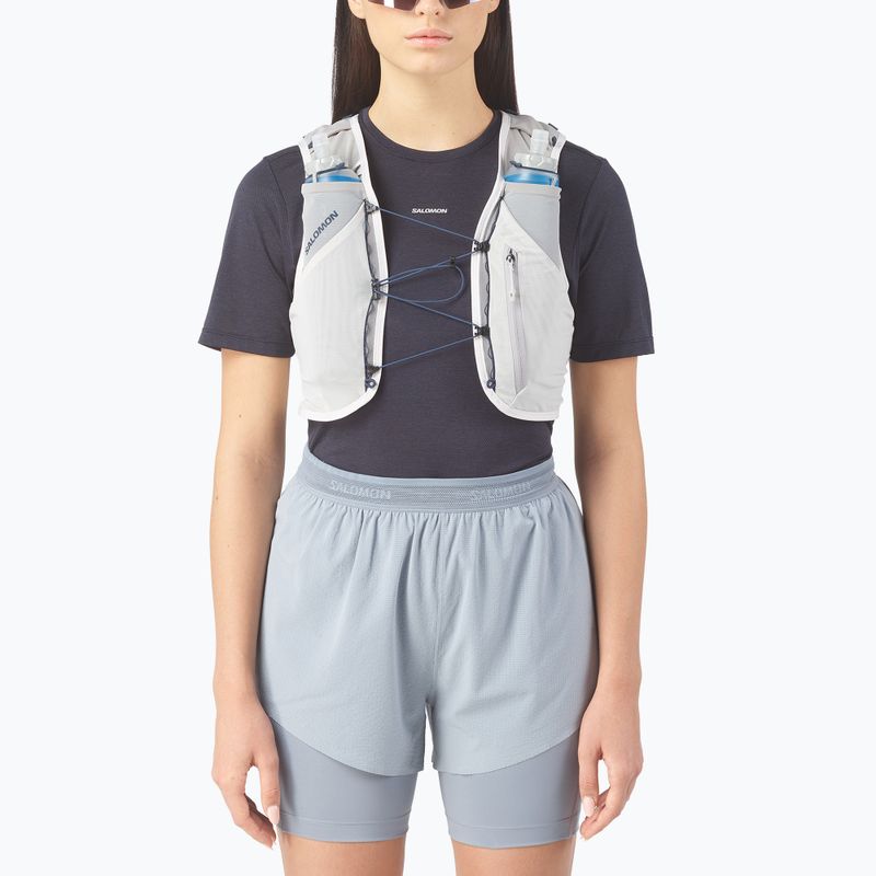Kamizelka do biegania Salomon Advance Skin 5 Set alloy/gray violet/spellb 3