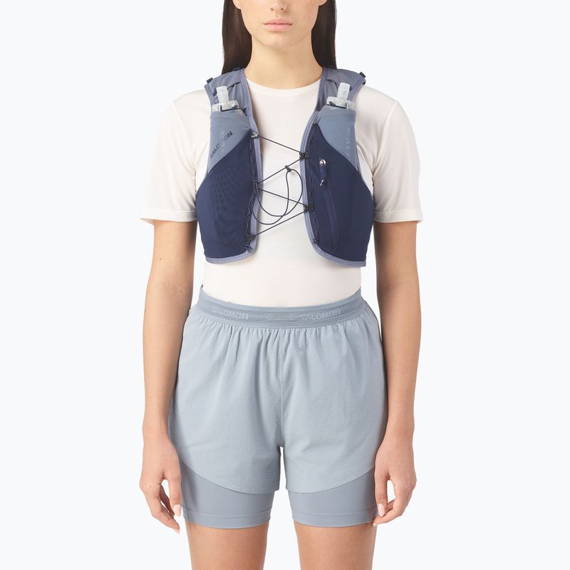 Kamizelka do biegania Salomon Advance Skin 5 Gradient Set maritime blue/gray 3