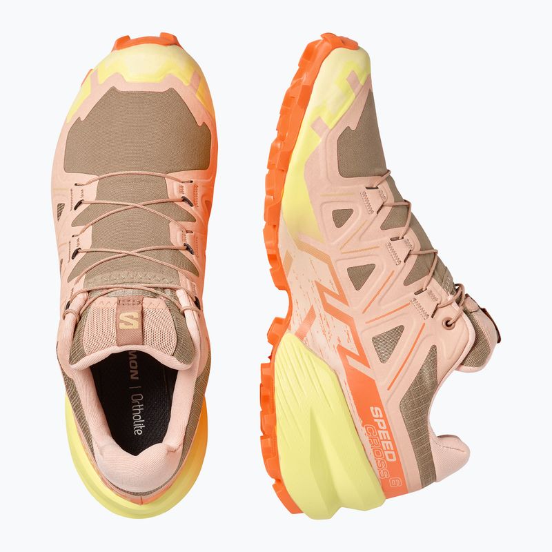 Buty do biegania damskie Salomon Speedcross 6 burro/sunny lime/almond cream 6