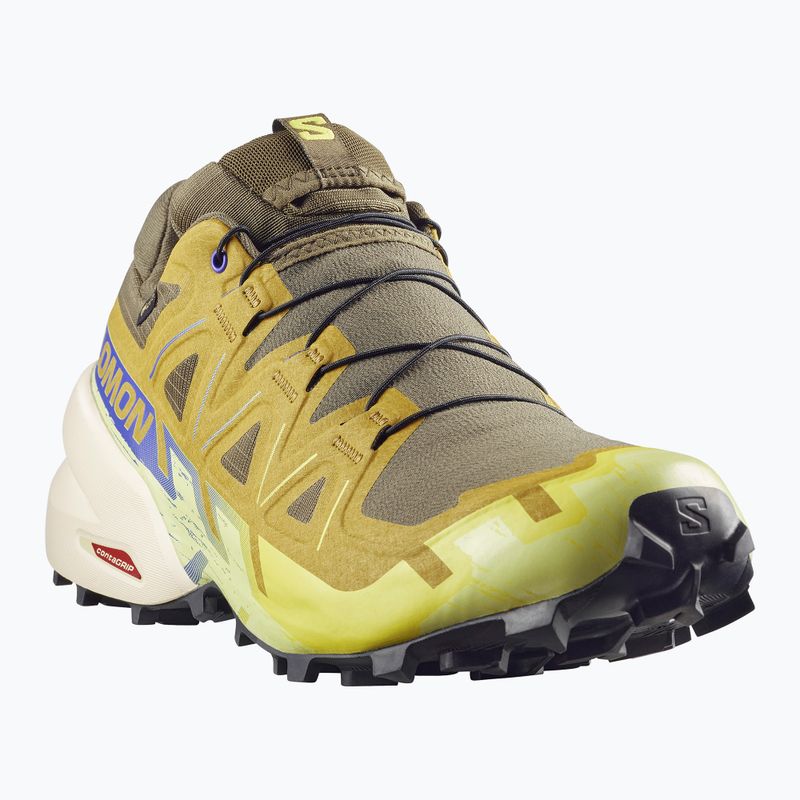 Buty do biegania męskie Salomon Speedcross 6 GTX grape leaf/aspargus green 2