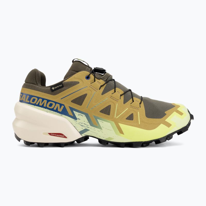 Buty do biegania męskie Salomon Speedcross 6 GTX grape leaf/aspargus green 2