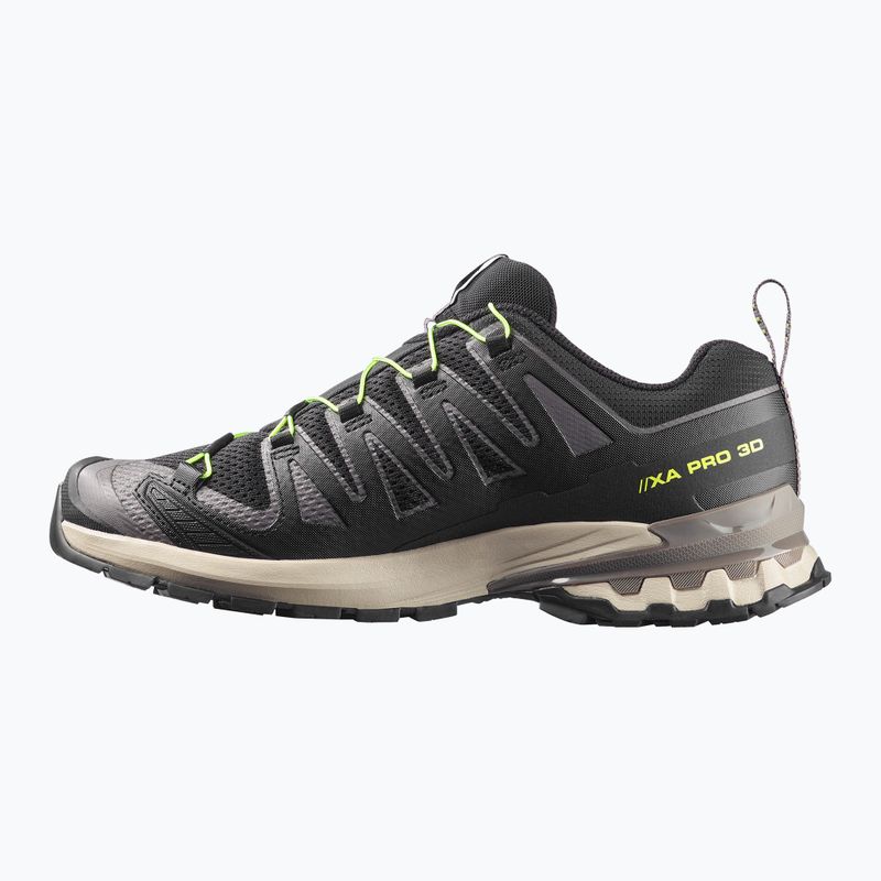 Buty do bieganie męskie Salomon XA Pro 3D V9 black/dark gull gray/acid lime 3