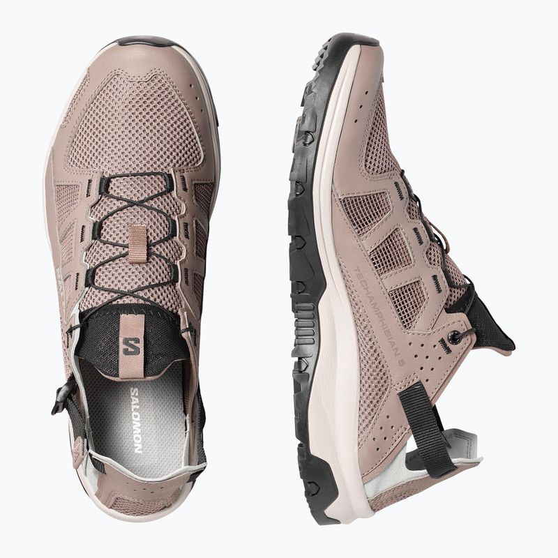 Buty turystyczne męskie Salomon Techamphibian 5 walnut/wrought iron/black 6