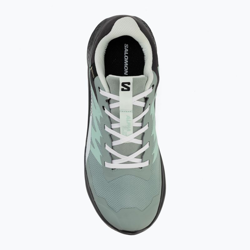 Buty do biegania damskie Salomon Alphaglide GTX green milieu/asphalt 5