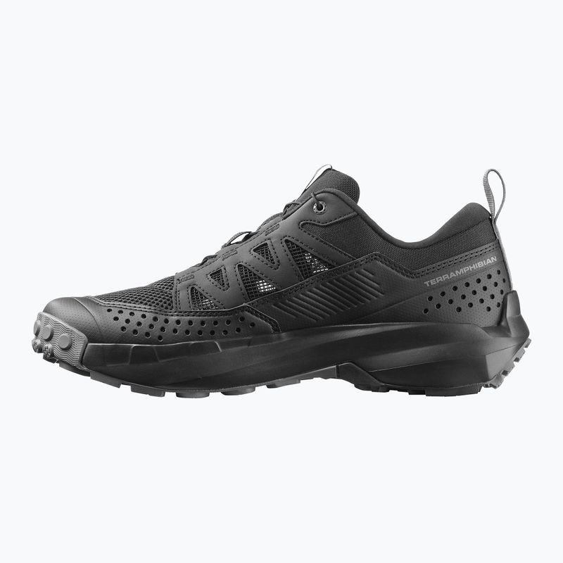 Buty turystyczne męskie Salomon Techamphibian 5 black/black/castlerock 10