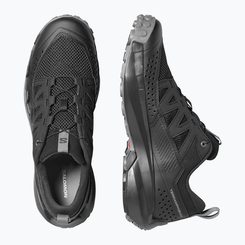 Buty turystyczne męskie Salomon Techamphibian 5 black/black/castlerock 13