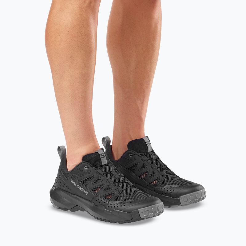 Buty turystyczne męskie Salomon Techamphibian 5 black/black/castlerock 14