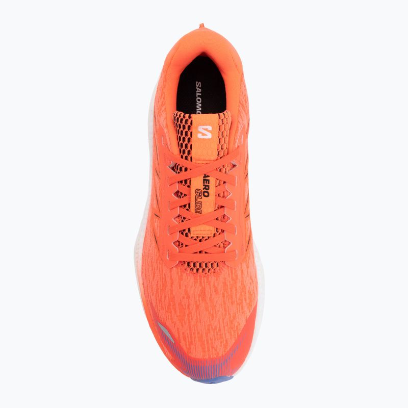 Buty do biegania męskie Salomon Aero Glide 4 neon flame/white/persia 5