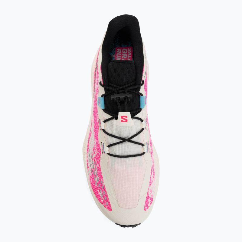Buty do biegania męskie Salomon Aero Glide 4 GRVL vanilla ice/knockout pink/black 5