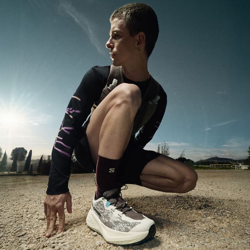 Buty do biegania męskie Salomon Aero Glide 4 GRVL vanilla ice/black/iron 7