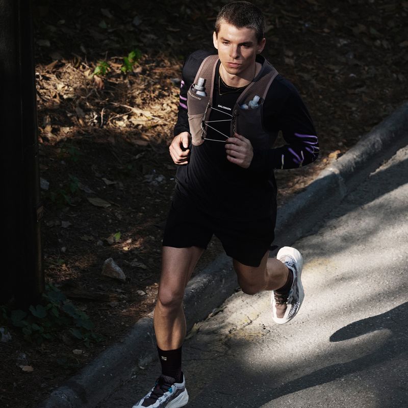 Buty do biegania męskie Salomon Aero Glide 4 GRVL vanilla ice/black/iron 10