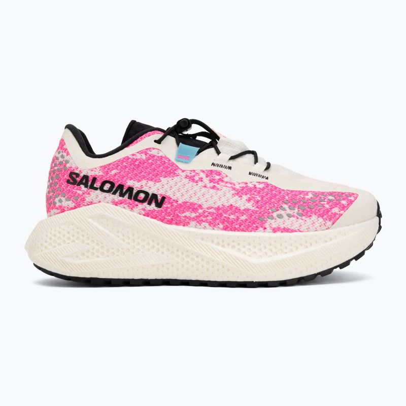 Buty do biegania damskie Salomon Aero Glide 4 GRVL vanilla ice/knockout pink/black 2