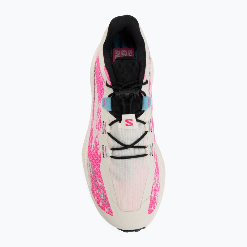 Buty do biegania damskie Salomon Aero Glide 4 GRVL vanilla ice/knockout pink/black 5
