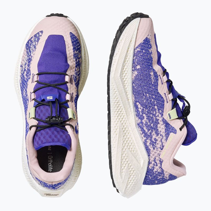 Buty do biegania damskie Salomon Aero Glide 4 GRVL shadow gray/deep blue/butterfly 7