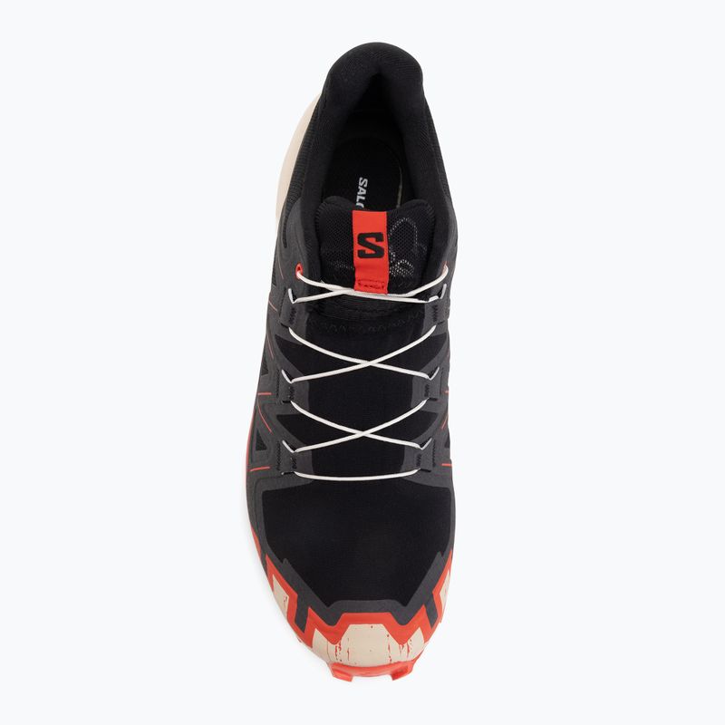 Buty do biegania męskie Salomon Speedcross 6 black/fiery red/almond milk 5