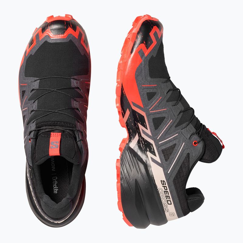 Buty do biegania męskie Salomon Speedcross 6 GTX black/fiery red 4