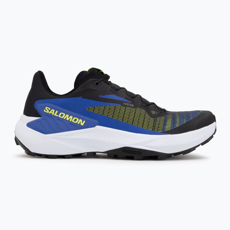 Buty do biegania męskie Salomon Genesis black/acid lime/bluing 2