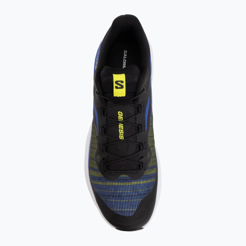 Buty do biegania męskie Salomon Genesis black/acid lime/bluing 5