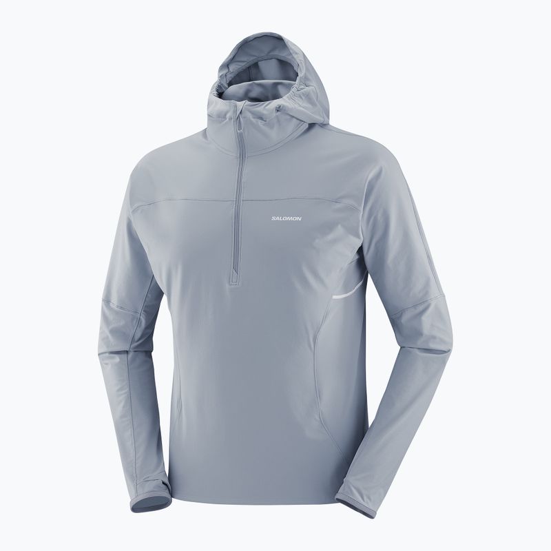 Kurtka do biegania męska Salomon Sense Aero Hybrid Half Zip Hooded trade winds 7