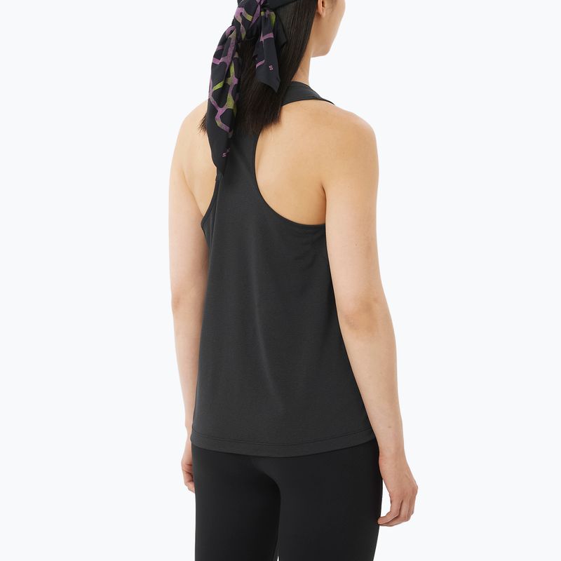 Koszulka do biegania damska Salomon Shakeout Core Tank GFX deep black 2