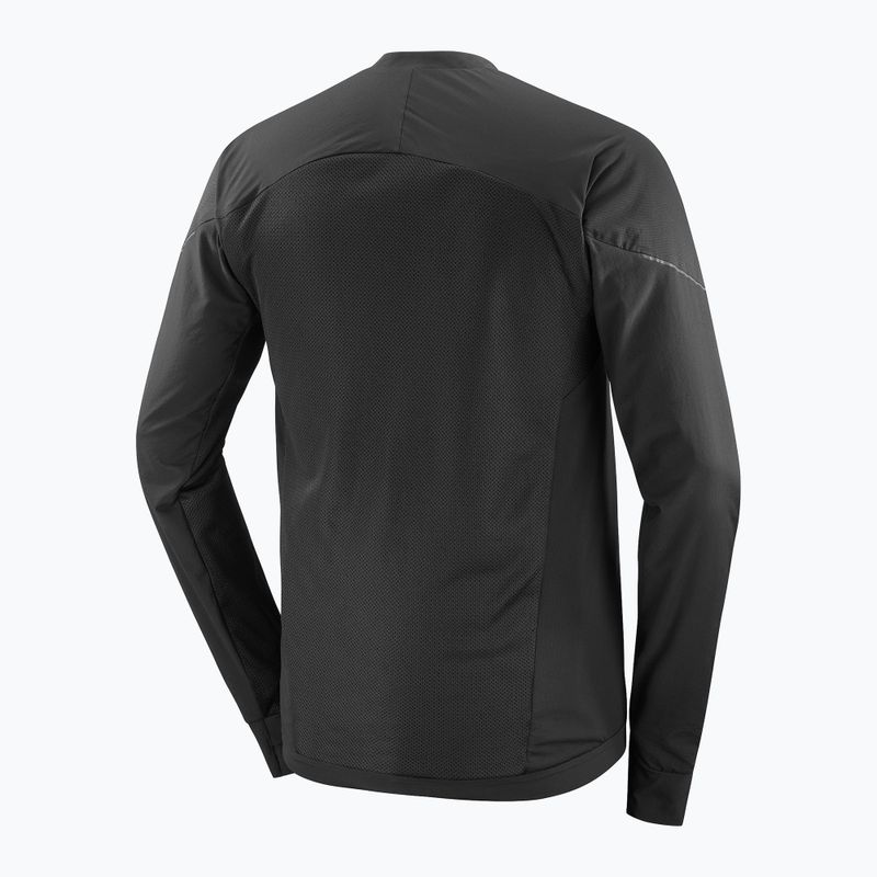 Bluza do biegania męska Salomon Ultra Fleece Deep Black 9