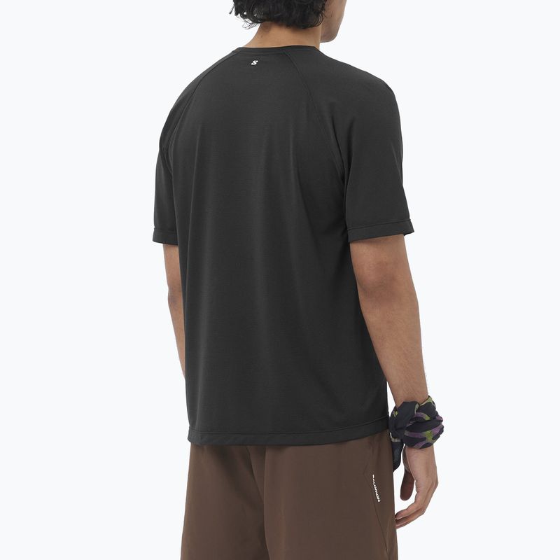 Koszulka do biegania męska Salomon Shakeout Core GFX deep black 2