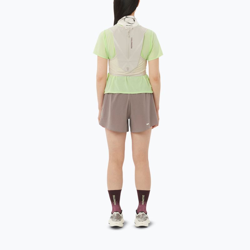 Spodenki do biegania damskie Salomon Sense Aero Stow 4" iron 2