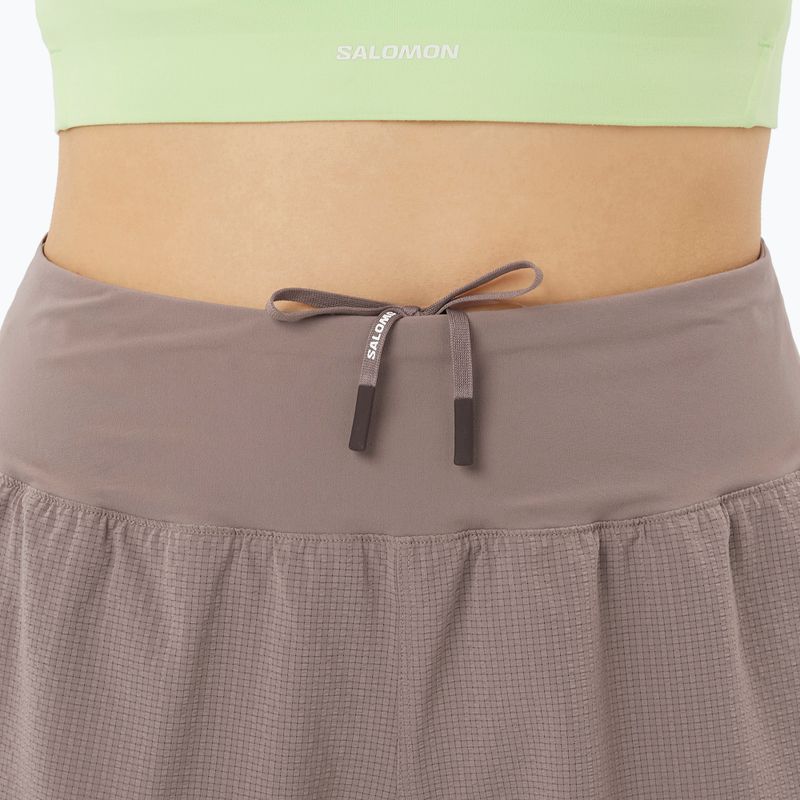 Spodenki do biegania damskie Salomon Sense Aero Stow 4" iron 4
